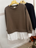 Gecombineerde trui blouse